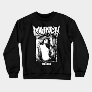 Edvard Munch Grindcore Lady (Monochrome) Crewneck Sweatshirt